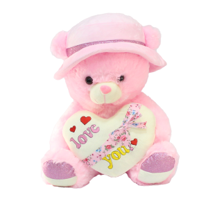 I Love You Kalpli Şapkalı Peluş Oyuncak 50 cm