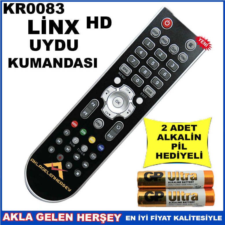 LİNX HD UYDU CİHAZI Receiver KUMANDASI KR0083