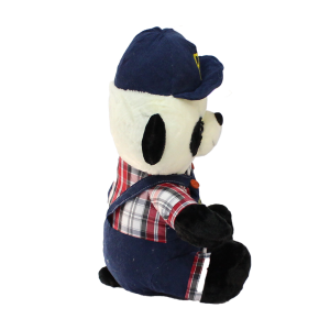 Tulumlu Şapkalı Panda Peluş Oyuncak 40 cm