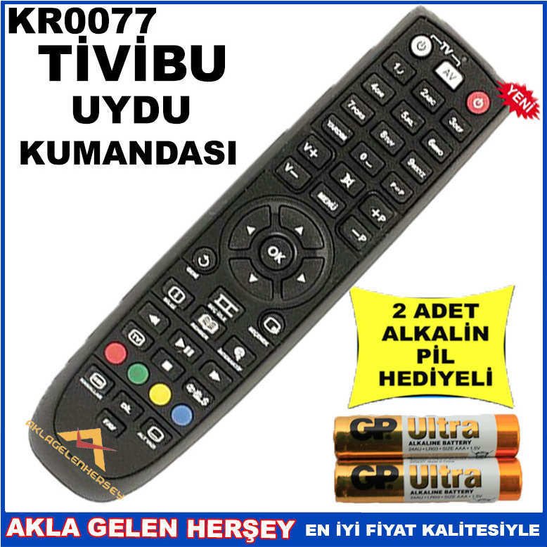 TİVİBU UYDU CİHAZI Receiver KUMANDASI KR0077