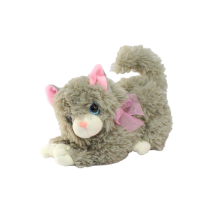 Miyavlayan Sesli Kedi Peluş Oyuncak 25 cm 1 adet