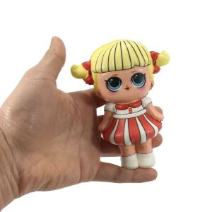 Yumuşak Sık Bırak Sukuşi Lol Bebek Oyuncak 12cm Squishy Lol Bebek