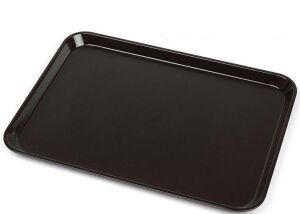 25 Adet Gastronomi Tepsi Kırılmaz Kaydırmaz 36x26cm Servis Tepsisi Tabldot Lokanta FastFood için