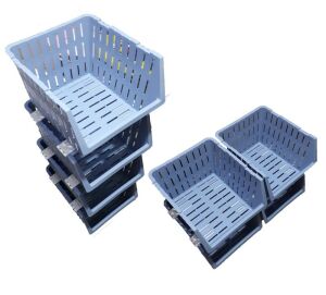 4 Katlı Çok Amaçlı 1.Kalite Plastikten Portatif Sebzelik 34x30x30 4 Katlı Boyutu 85x34x30cm'dir