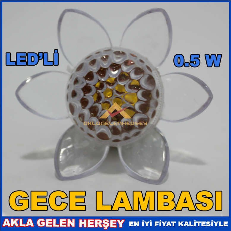 LED AMPULLÜ TASARRUFLU 1W RENKLİ GECE LAMBASI