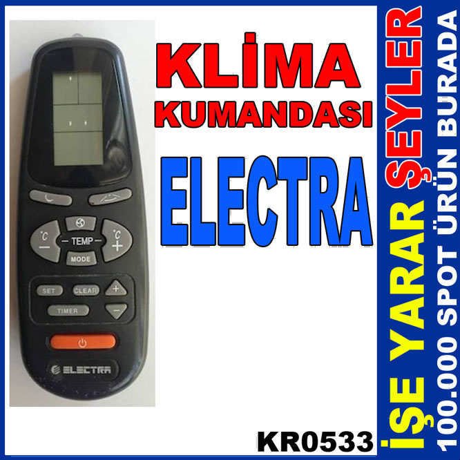 TAM FONKSİYON ORJİNAL ELECTRA KLİMA KUMANDASI