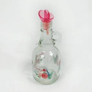 Gül Desenli Damacana Model Cam Yağdanlık Sirkelik 500 ml Kapasite