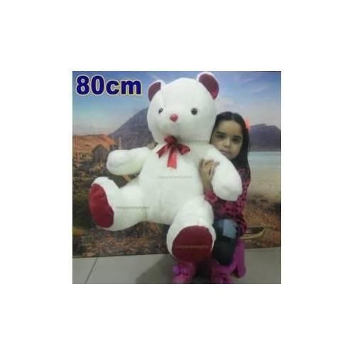 Beyaz Renk Peluş Ayı Büyük Boy Peluş Ayıcık En Güzel Hediye Peluş