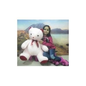Beyaz Renk Peluş Ayı Büyük Boy Peluş Ayıcık En Güzel Hediye Peluş