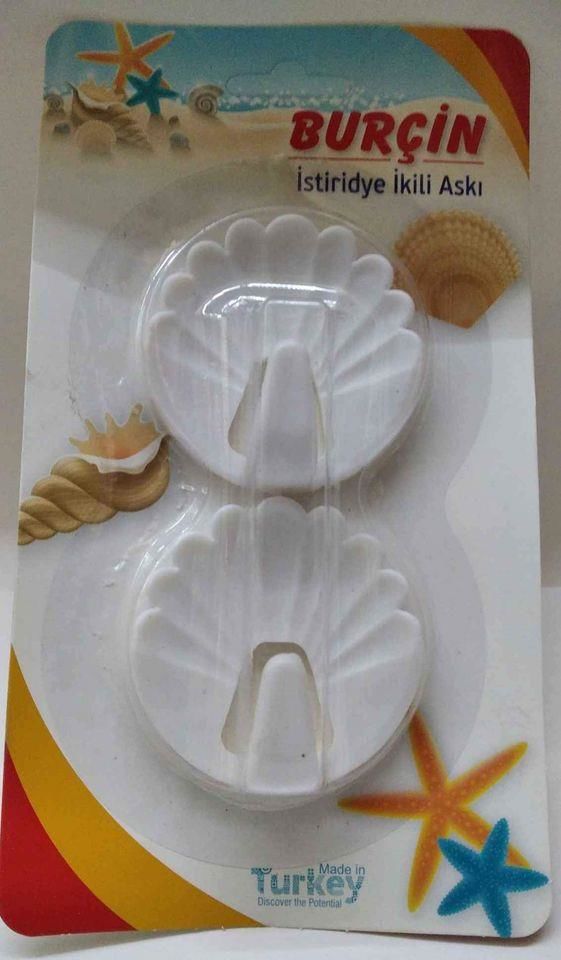 BURÇİN İstiridye Modeli İkili Plastik Askı