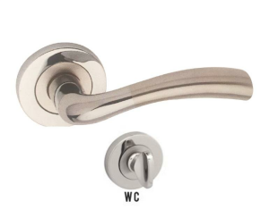 Rozetli Amerikan kapı kolu wc tipi mandallı