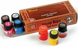 Südor 10'lu Non-toxic pet şişe ahşap boya seti