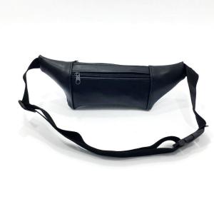 3Gözlü Fermuarlı Askılı Klasik Model Sade Deri Bel Çantası Unisex