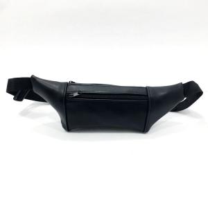 3Gözlü Fermuarlı Askılı Klasik Model Sade Deri Bel Çantası Unisex