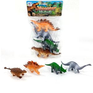 4'lü İçi Dolu Kırıkmaz Dinazor Oyuncakları Eğitici Öğretici Çocuk Oyuncakları