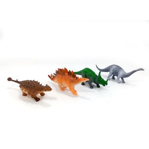 4'lü İçi Dolu Kırıkmaz Dinazor Oyuncakları Eğitici Öğretici Çocuk Oyuncakları