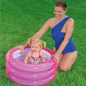 Şişme Çocuk Havuzu Bebek Oyun ve Top Havuzu Ø70xH30cm Pembe Bestway