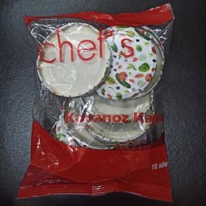Chef's Kavanoz Kapağı 10’lu Desenli Kapak Çapı 82 mm