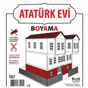 Büyük Boy 3D Maket Boyamalı Osmanlı Evi Yapıştırı Gerektirmeyen Zeka Geliştirici Maket Eğiticim Seti
