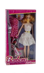 Barbara Bebek Oyuncak Kıyafet Giydirilebillir.3 Parça Kıyafet  Oyuncak Bebek Barbara