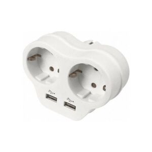 İkili Topraklı ve USB Çıkışlı Fiş/Priz 2A Soketli