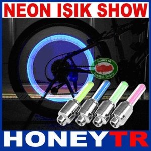 NEON TARZ RENKLİ BİSİKLET TEKERLEK IŞIĞI LEDSHOW