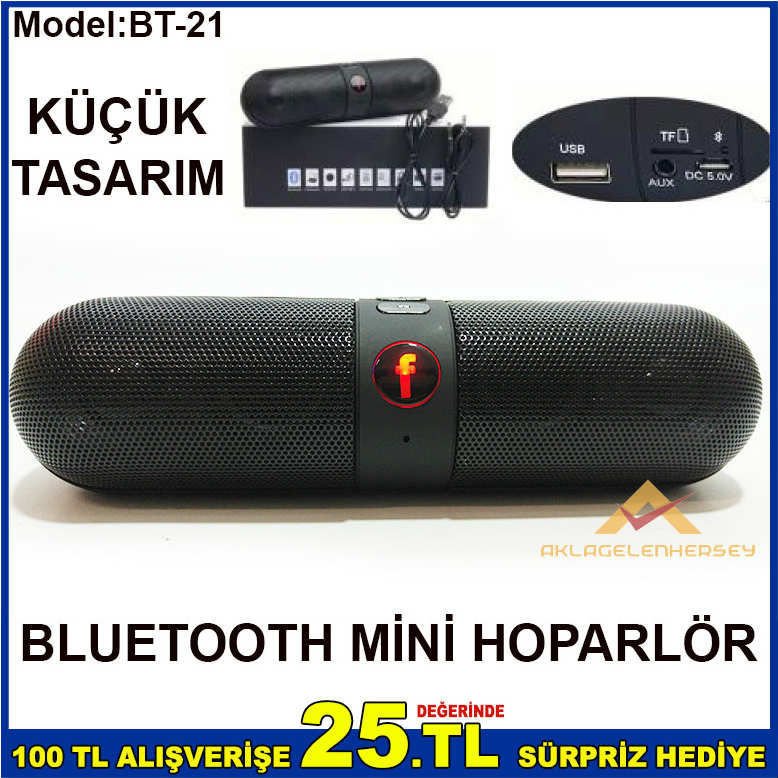 HAFIZA KART TAKILABİLEN BLUETOOTH HOPARLÖR