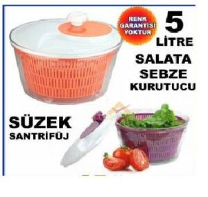 Salata temizleyici sebze kurutucu arıtıcı santrafüj sistem şeffaf plastik hız dönerli süzgeç tencere