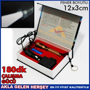 3 WATT POWER LED METAL GÖVDELİ ŞARJLI EL FENERİ 