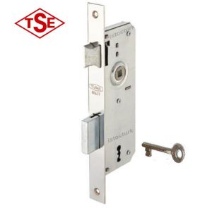 Yuma Kilit Extra Oda Kapısı Kilidi 35 mm TSE garantili Çelik Gövde Güvenli Ev içi Oda,Banyo,Wc için