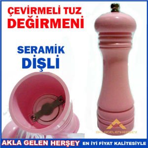 GURME SERAMİK DİŞ ÇEVİRMELİ TUZ DEĞİRMEN SETİ
