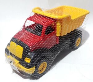 37x18x15cm Boyutunda Kırmızı Fonksiyonsuz Oyuncak Kürekli Kamyon
