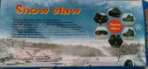 Snow Claw Karda Ayakkabı Altına Takılan Karda Kaymayı Önleyen Plastik Tabanlik