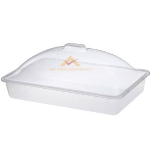51cm KRİSTAL FANUS KAPAKLI DÖRTGEN GIDA KABI NO5