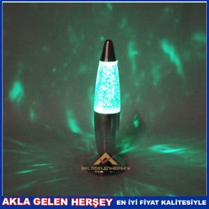 LED IŞIKLI 7renk SİMLİ IŞIK ROKET LAMBA LavaLamp