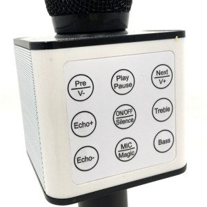 Bluetootlu Kablosuz Karaoke Mikrofon Ses Efektli Charge D18 Mp3 Çalar Bass Tizz Ayarlı Usb Girişli