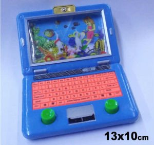 AKVARYUM İÇERSİNDE HALKA GEÇİRME OYUNU 2 TUŞLU BASMALI LAPTOP MODEL SULU EKRAN NOSTALJİK HALKA OYUNU