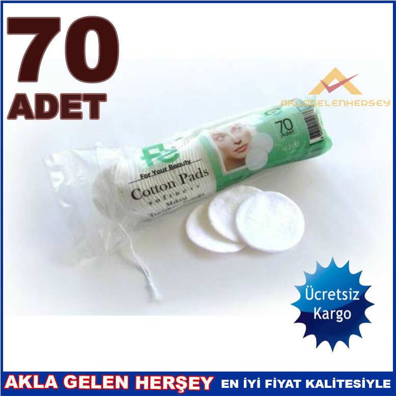 70 ADET DİSK PAMUK MAKYAJ TEMİZLEME PAMUĞU KD