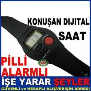 Türkçe Konuşan Dijital Kol Saati Gece Gündüz Ayırt Eden Alarmlı Yaşlılar İçin Ve Görme Engelli