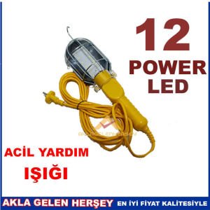 5 METRE UZATMA KABLOLU12 LED ACİL YARDIM IŞIGI