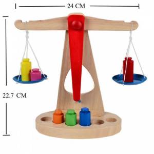 Ertanoy ER88 Eğitici Zeka Geliştirici Kaliteli Ahşap Terazi Çocuk Oyuncak