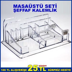 OPS KLM202 MASAÜSTÜ ŞEFFAF DÜZENLEYİCİ ORGANİZER