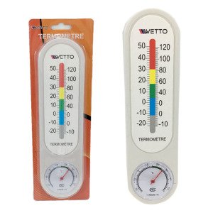 Oda Sıcaklığı Isı Ölçer Duvar Tipi Askılı Analog Termometro Wetto