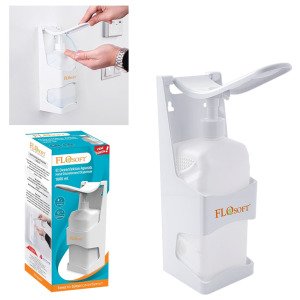 El Dezenfektan Aparatı 1000ml Duvara Monte Dezenfektan Dispenseri Kaliteli Sert Plastik Flosoft