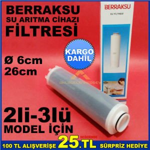 Berrak su arıtma cihazı için orjinal filtre-karbon-BERRAKSU SU ARITMA CİHAZI FİLTRESİ KARBON FİLTRE