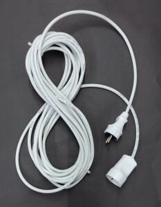 10 Metre 2x1.5 TTR Kablolu Fişli Prizli Seyyar Uzatma Kablosu Isınma Yapmayan Özel İzoleli Kablodur