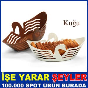 KUĞU MODEL EKMEK ve MEYVE SEPETİ ŞIK ve SAĞLAM