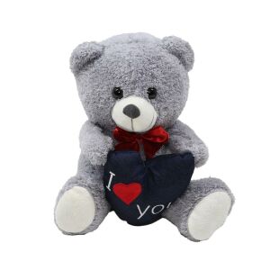 30 cm I Love You Kalpli Ayı Peluş Oyuncak