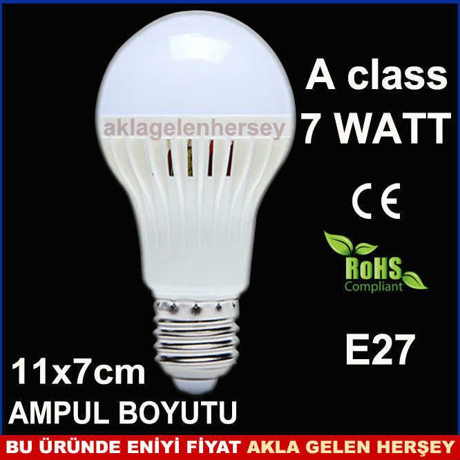 AWATAR 7W A class ENERJİ TASARRUFLU LED AMPUL