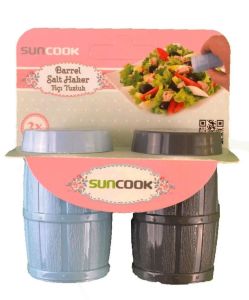 SC-S2324 Suncook Dekoratif Fıçı Görünümlü Tuzluk (2 Adet)